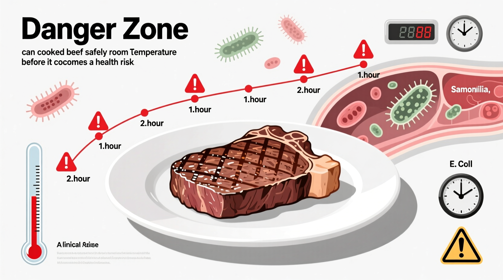 How Long Can Cooked Beef Stay Out Safely? 2-Hour Rule Explained
