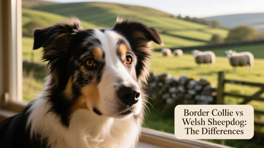 Close-up portrait showing the expressive eyes and focused expression of a Border Collie