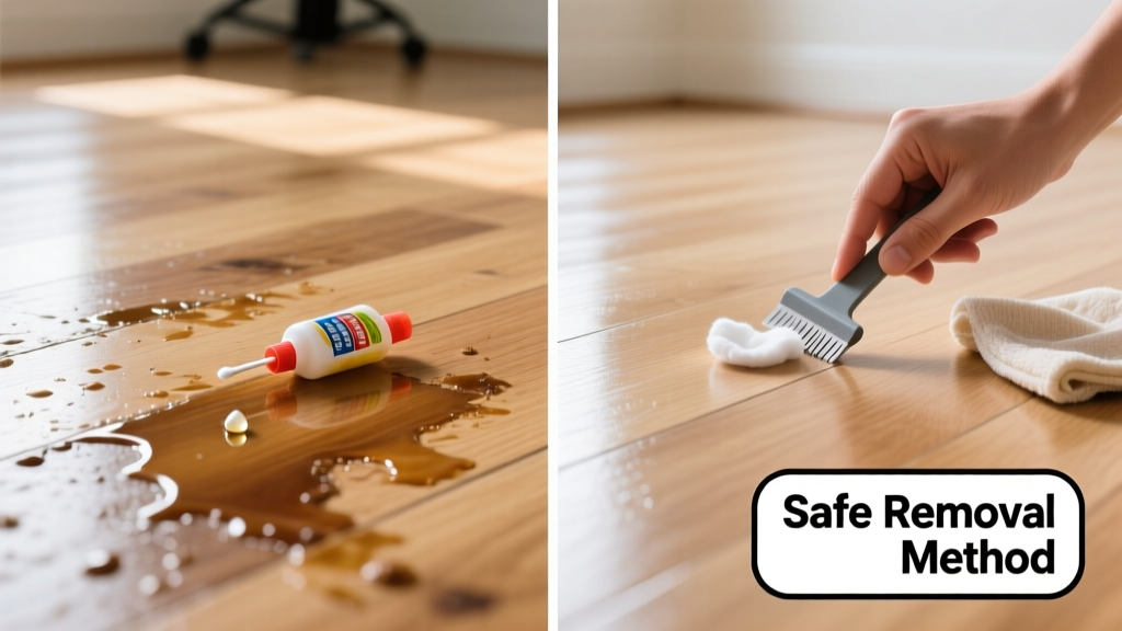 How to Remove Super Glue from Hardwood Floors Safely
