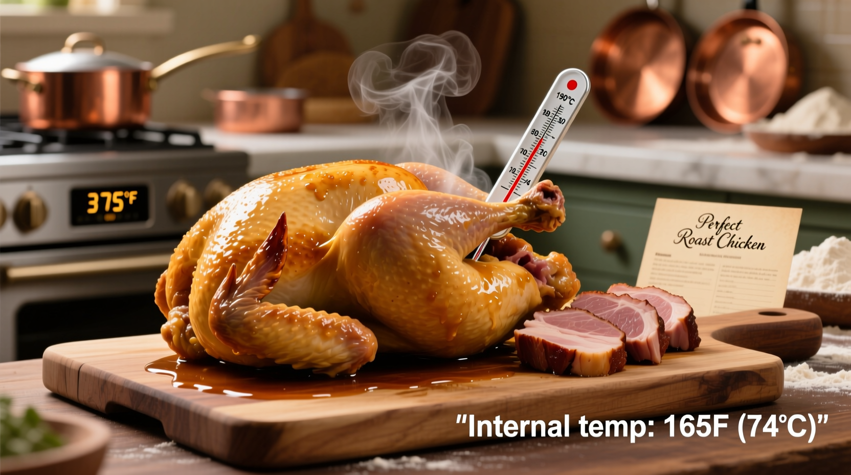 what temp should chicken be cooked at in oven