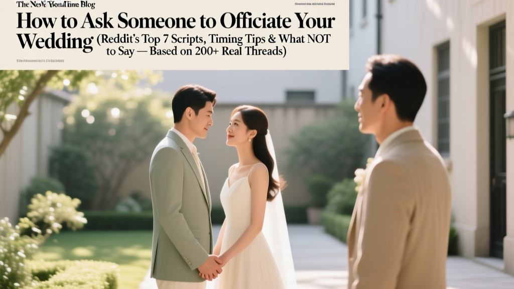 Ask Someone to Officiate Your Wedding: 7 Scripts & Tips