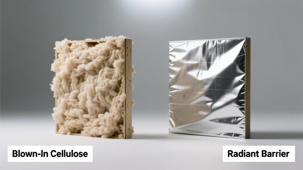 Blown-In Cellulose vs Radiant Barrier: Which Insulates Better?