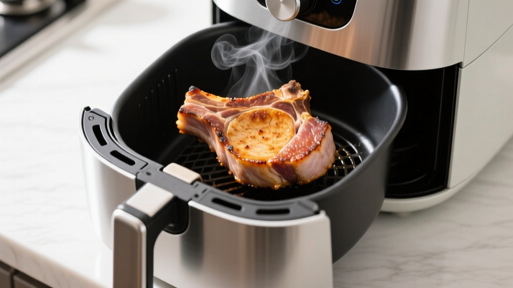 Crispy Thick Pork Chops in the Air Fryer (No Dryness!)