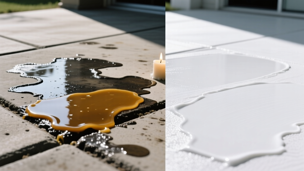 How to Remove Candle Wax from Concrete Surfaces