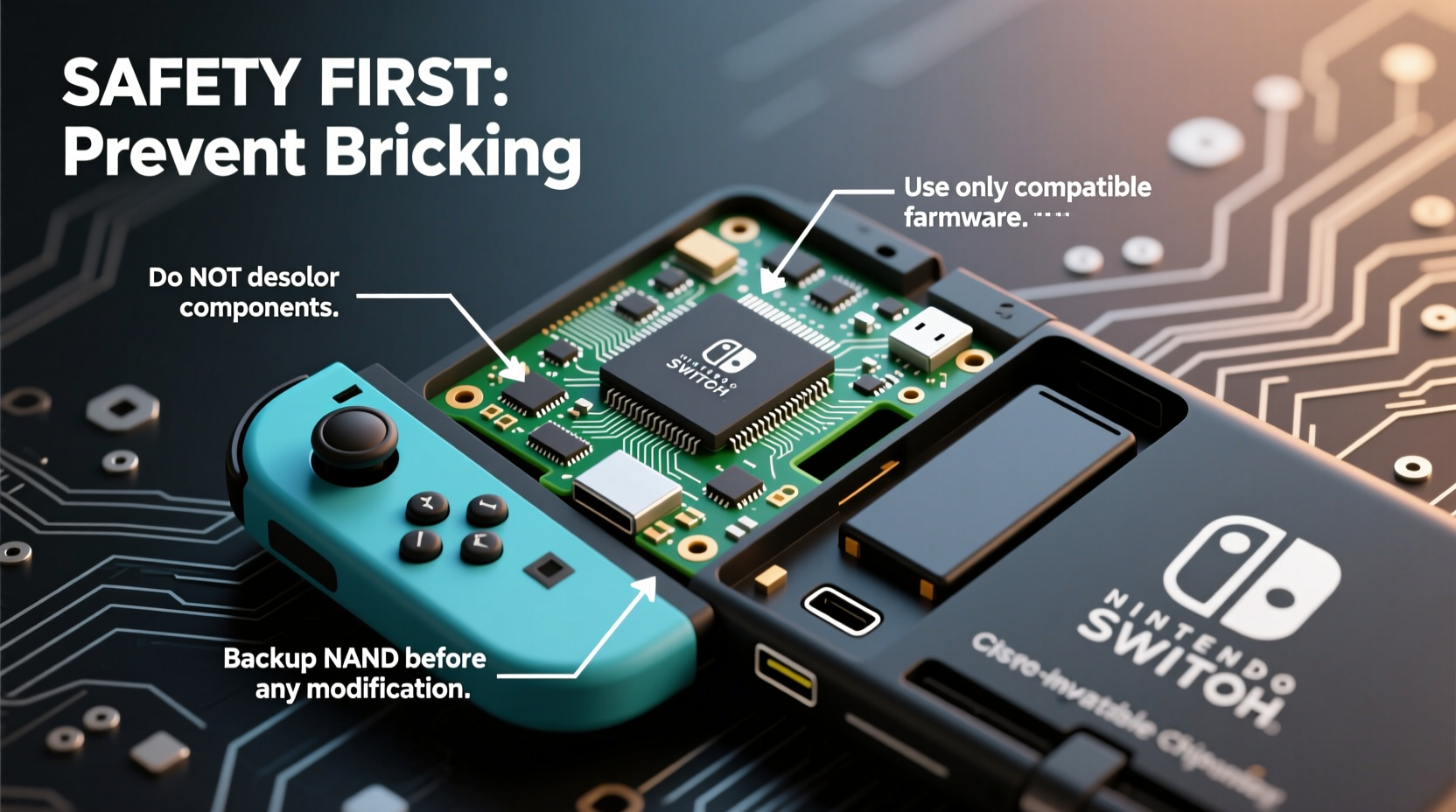 how to mod a nintendo switch safely without bricking it