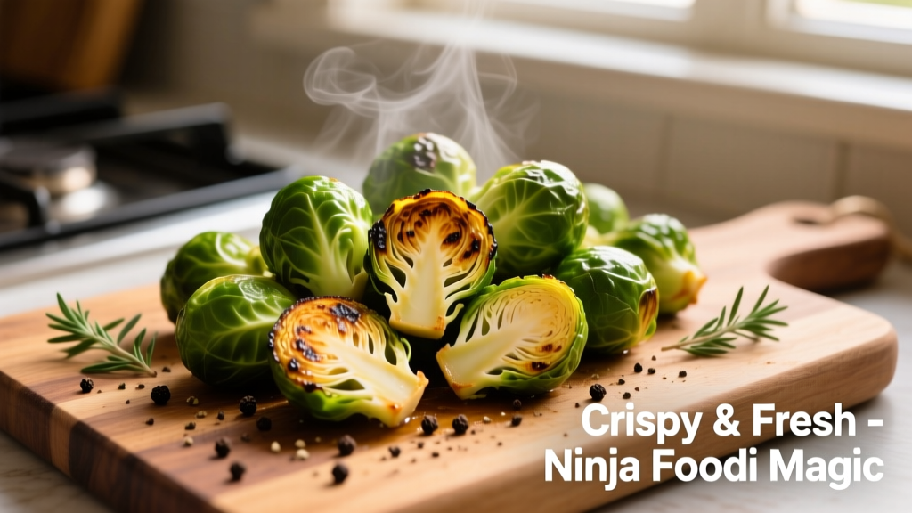 Perfect Crispy Brussels Sprouts on Ninja Foodi Grill