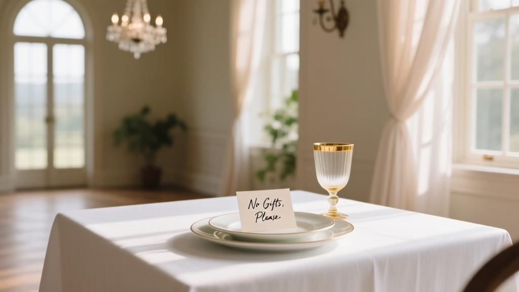 No Gifts for Wedding: 7 Empathetic Phrases (2026)