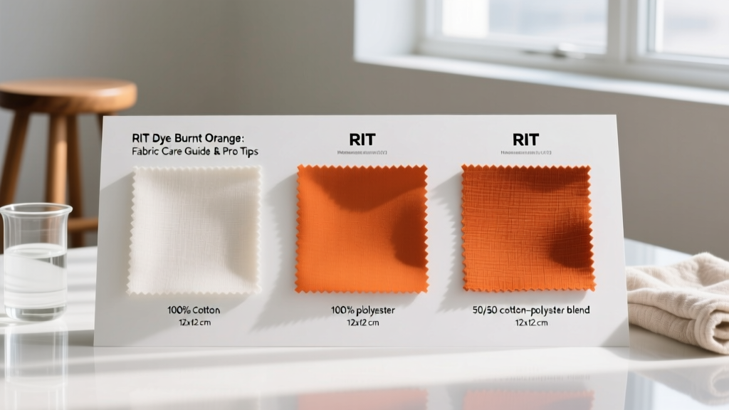 RIT Dye Burnt Orange: Fabric Care Guide & Pro Tips
