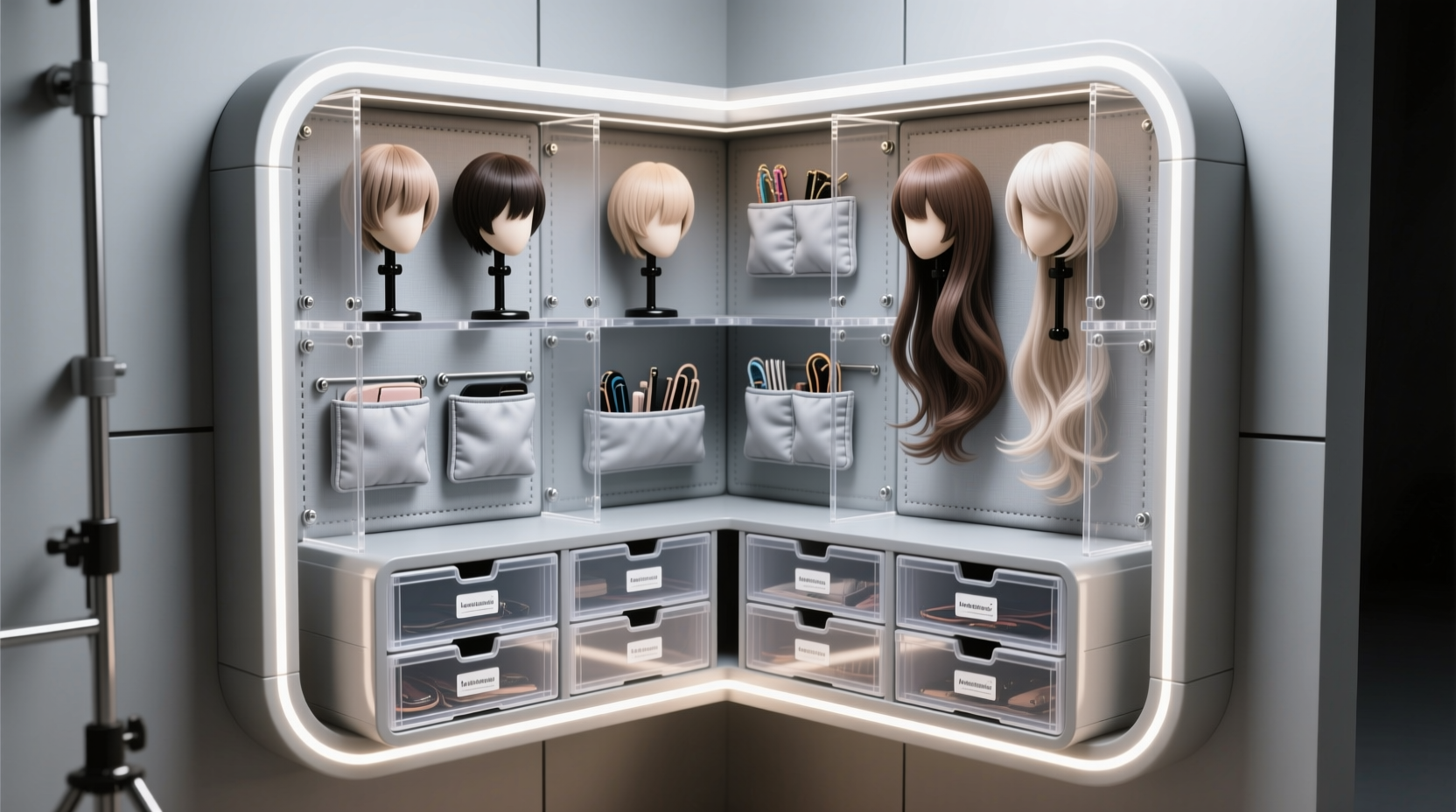 cosplay wig storage without static