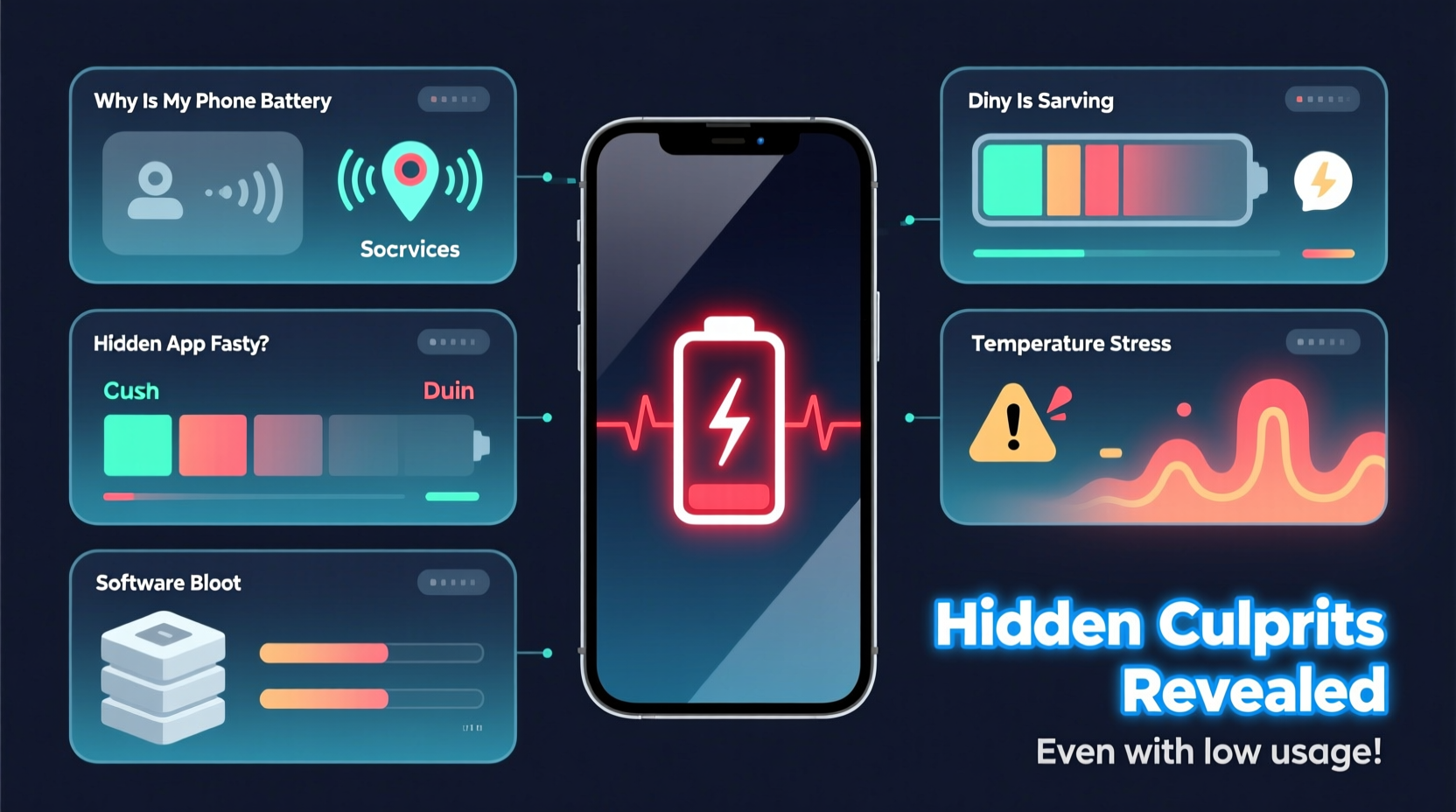 why is my phone battery draining so fast even with low usage hidden culprits revealed