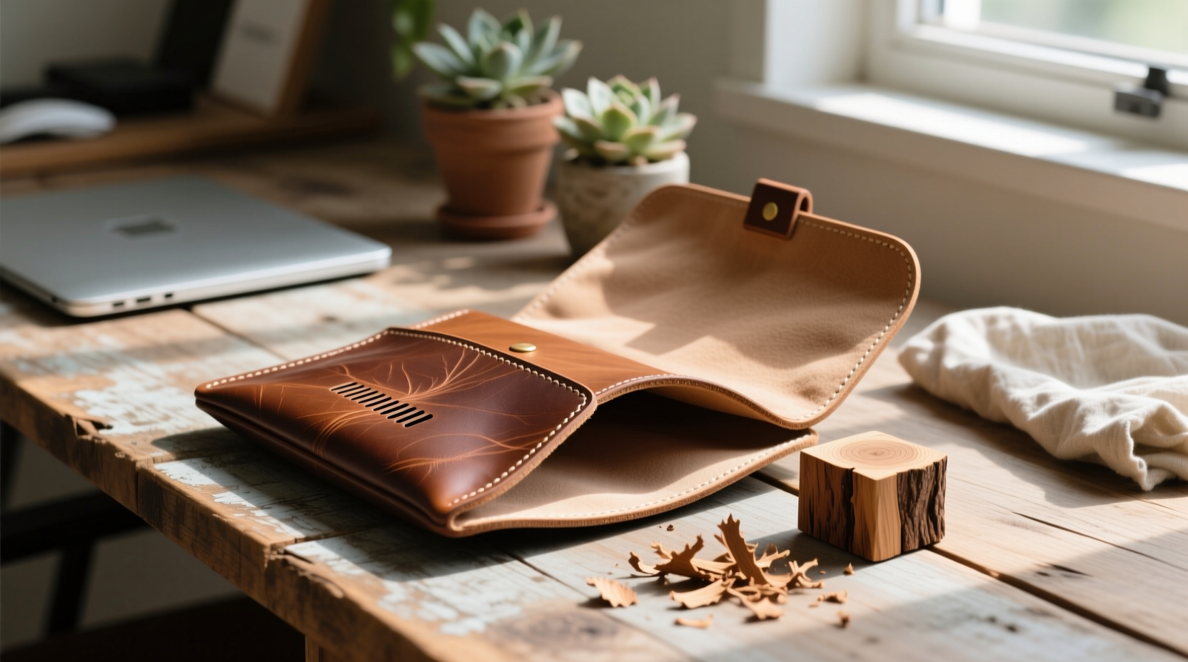 eco friendly leather sleeve deodorizing