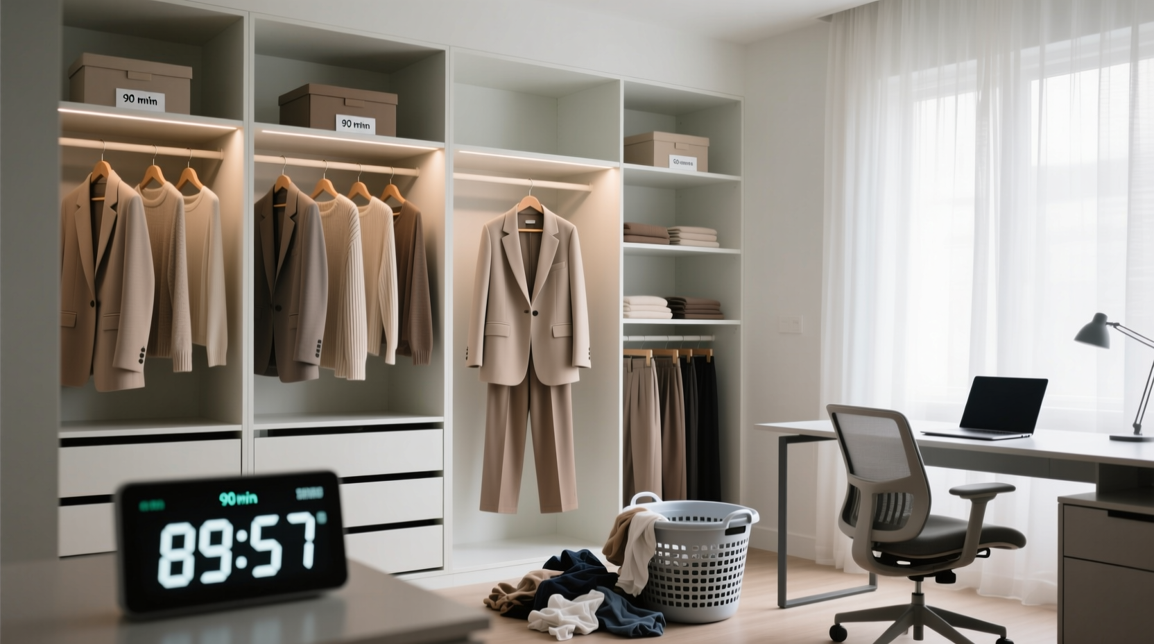closet organization tips for remote workers