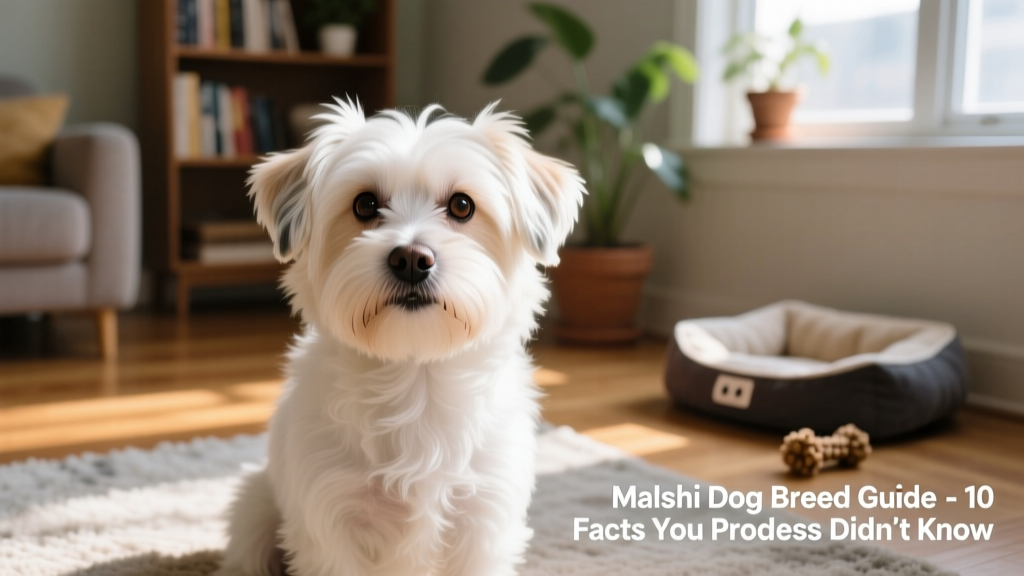 cute malshi dog looking straight at camera