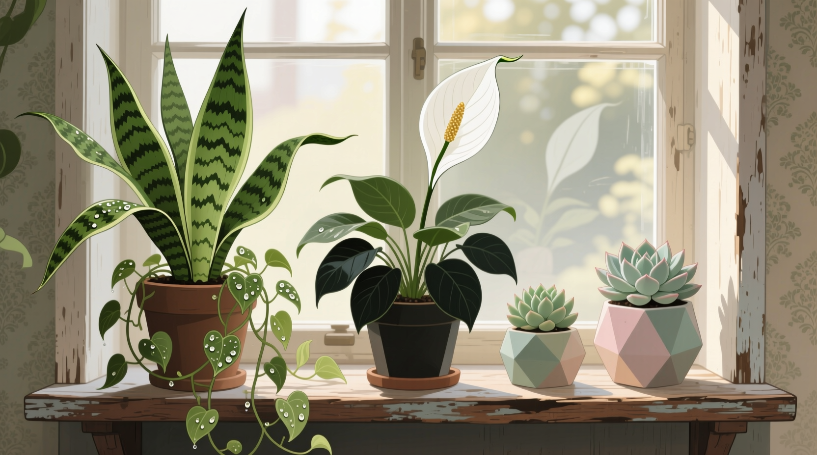 names of common house plants