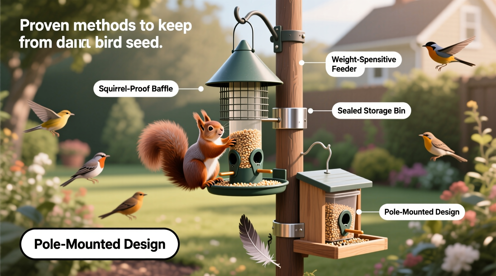 How to Keep Squirrels from Eating Bird Seed: Proven Methods