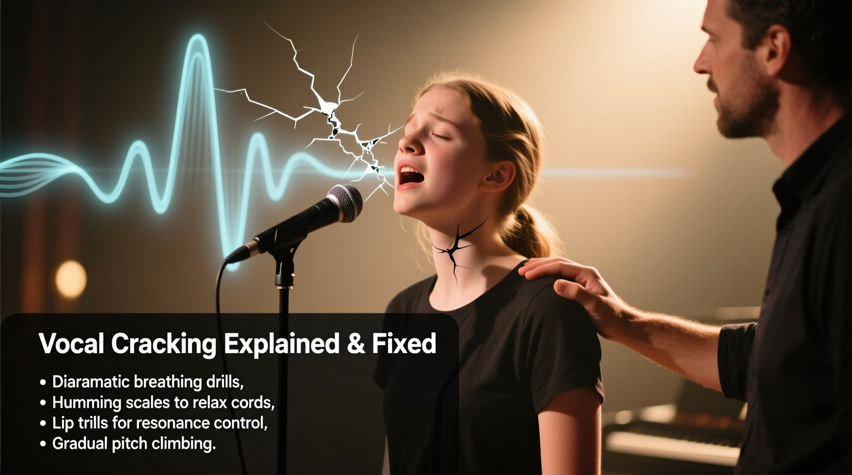 why does my voice crack when singing and vocal exercises to fix it