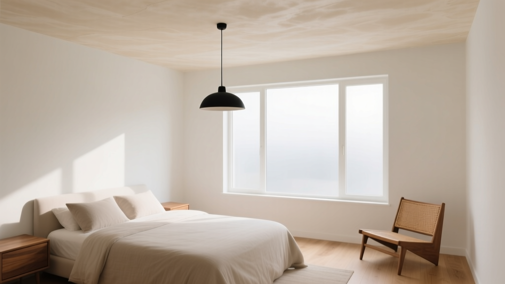 Bedroom Limewash Ceiling Treatment Idea - The Decor Mag