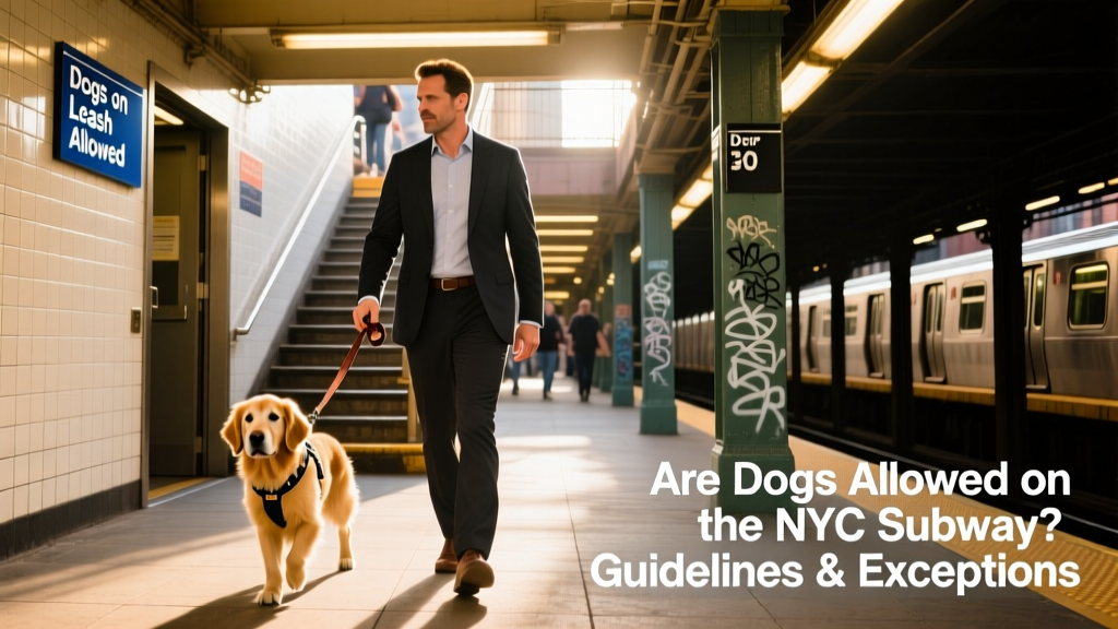 man going to the NYC subway station