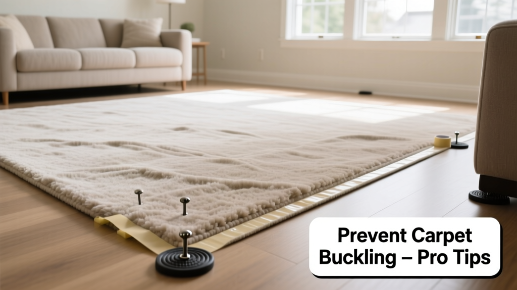 How to Prevent Carpet Buckling in High-Traffic Rooms