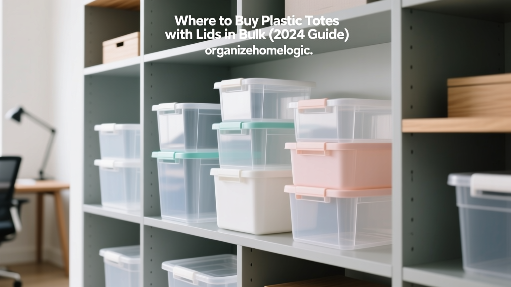 Where to Buy Plastic Totes with Lids in Bulk (2024 Guide)