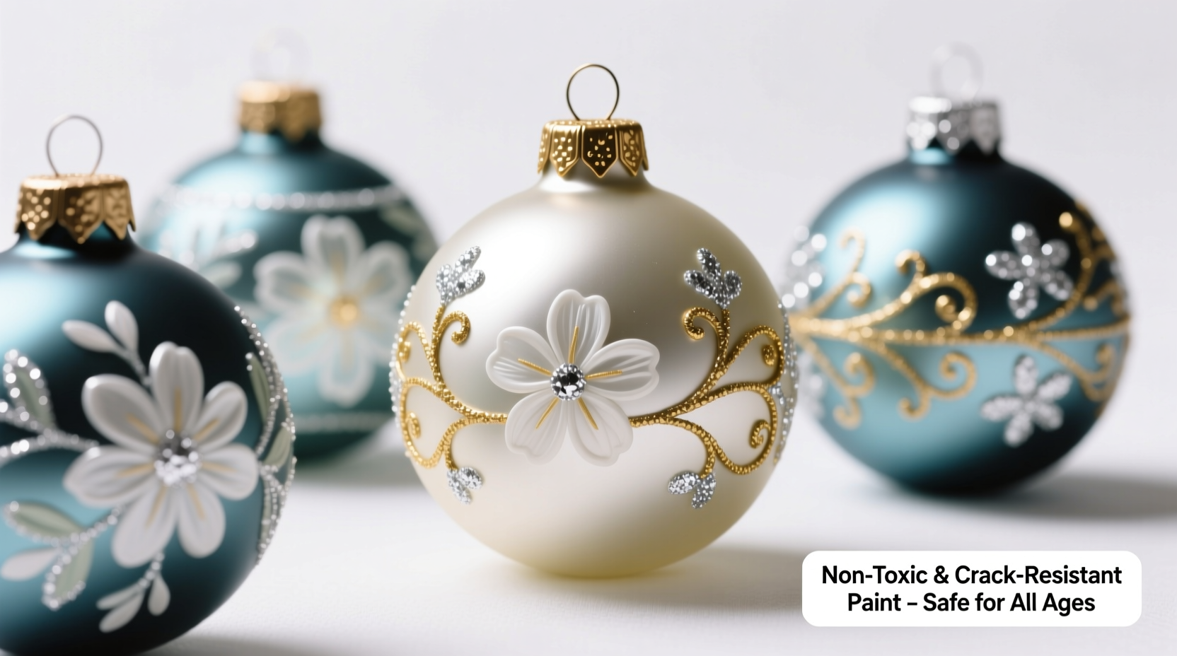 can you paint christmas ornaments safely without peeling or cracking