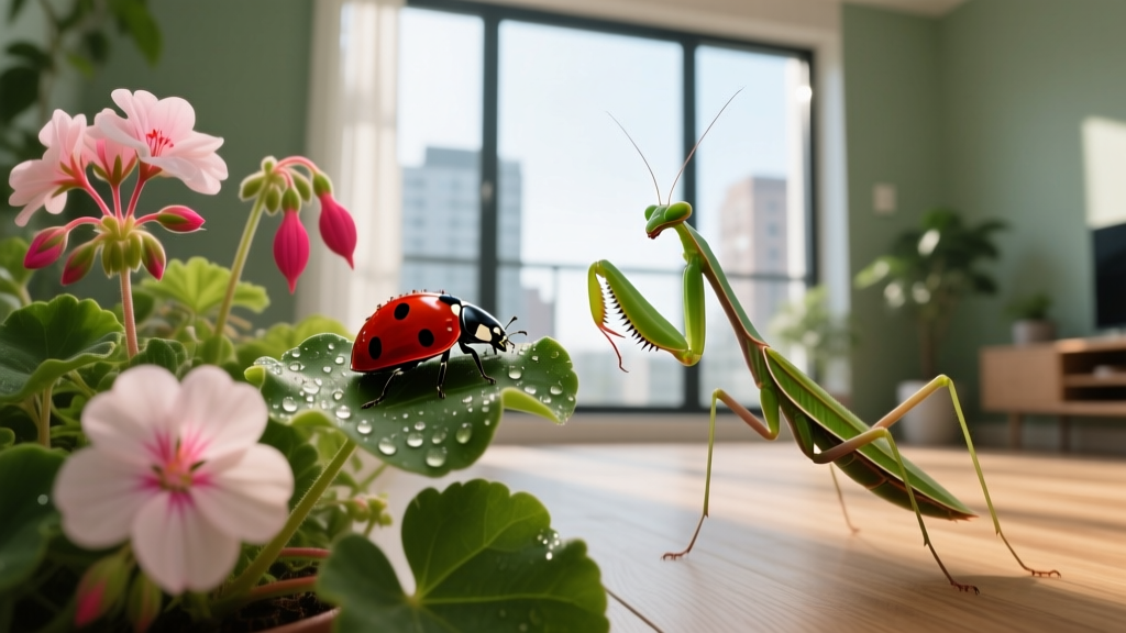 Ladybugs vs Praying Mantis for Indoor Plants