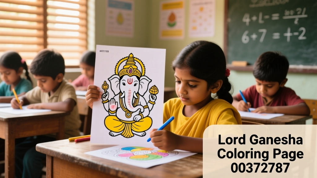 Lord Ganesha Coloring Pages_00372787: Developmental Benefits, Cultural Accuracy, and Classroom Integration for Ages 4–10
