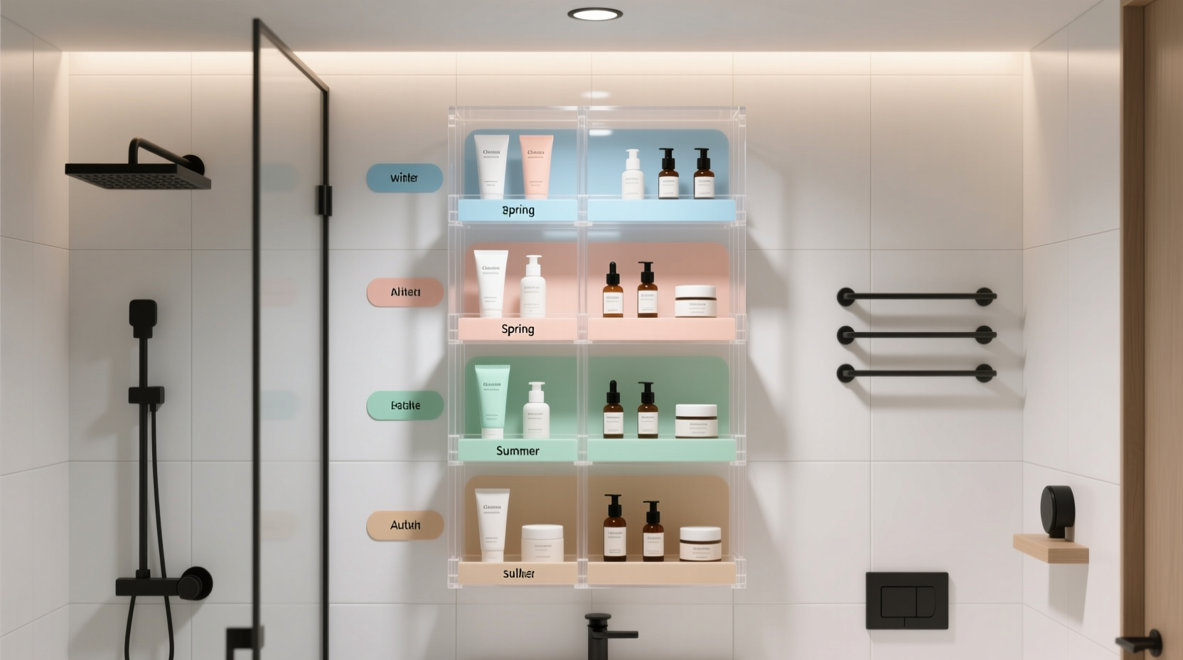 closet organization tips for skincare silk