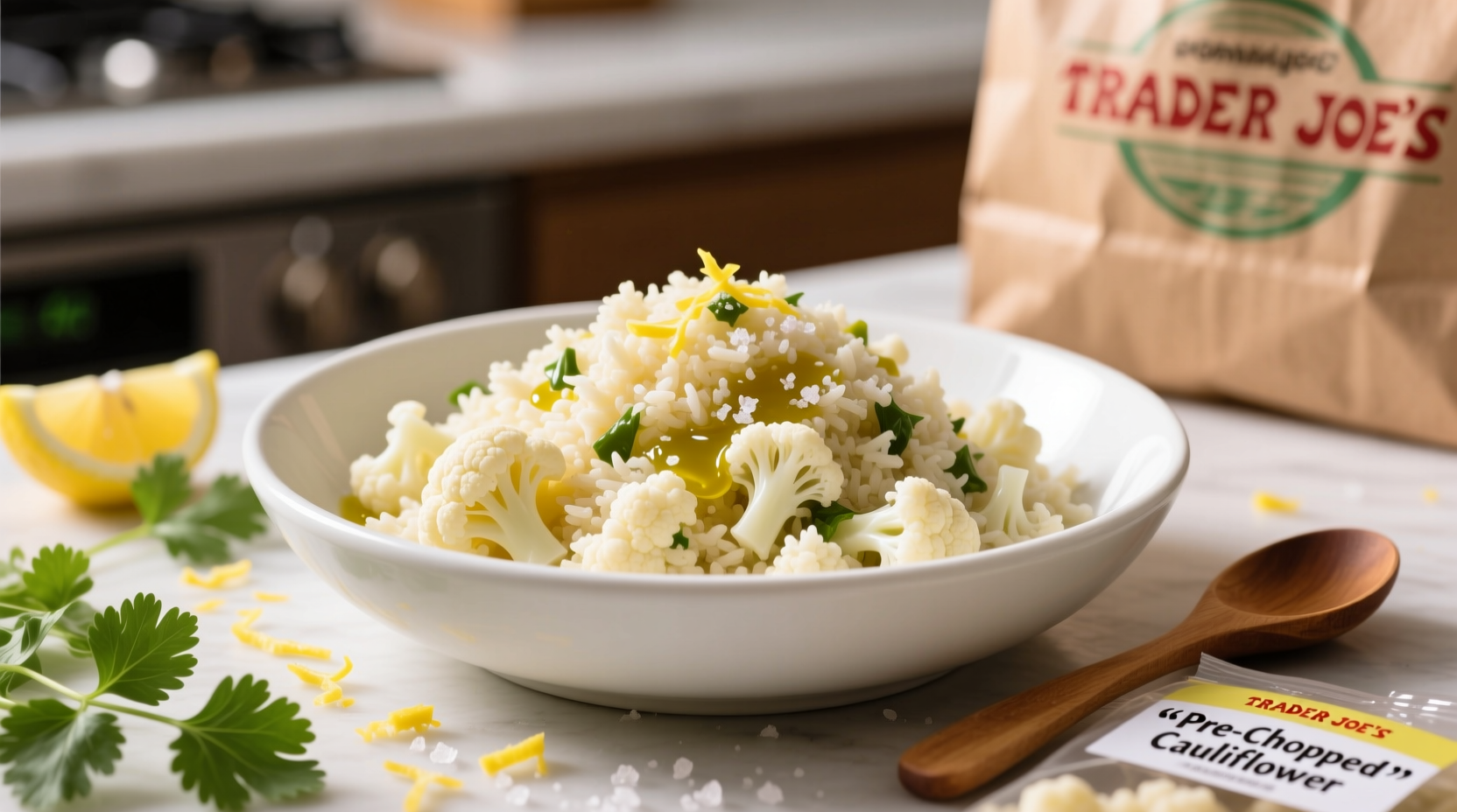 how to make cauliflower rice from trader joes