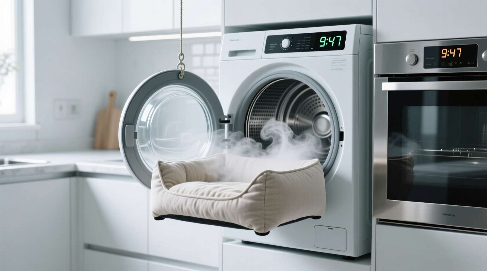how to sanitize pet beds with hot water only