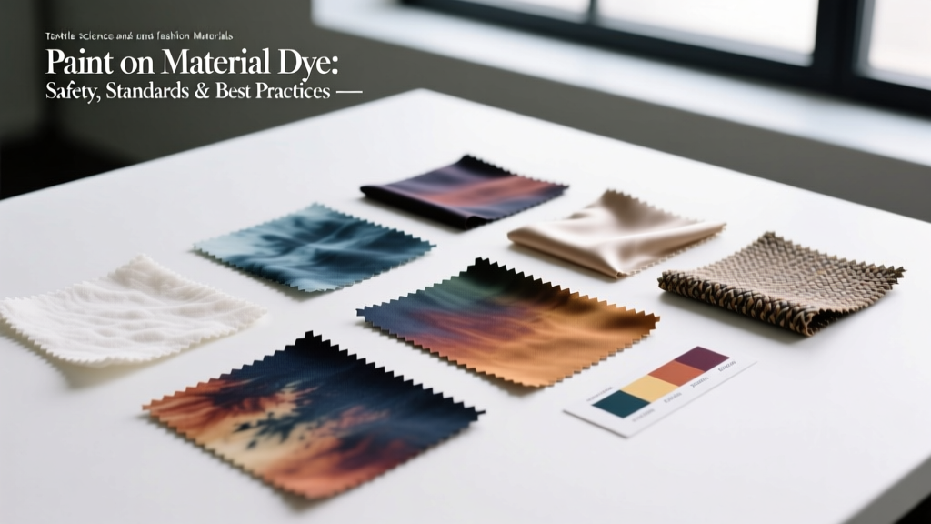 Paint on Material Dye: Safety, Standards & Best Practices