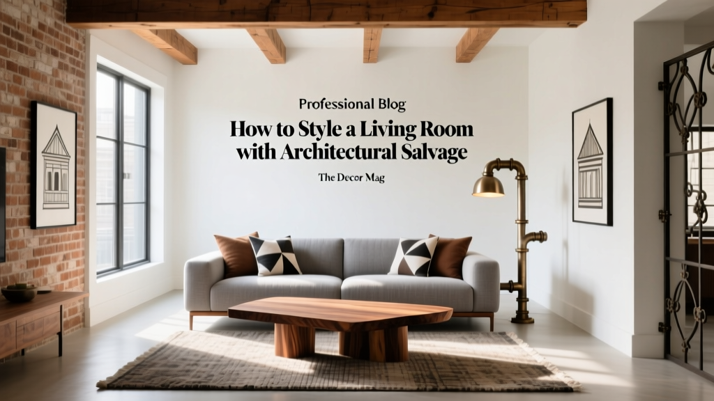 Architectural Salvage Living Room Styling (2026)