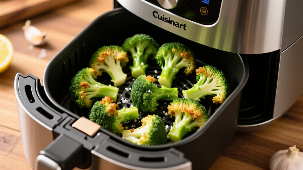 Crispy Tender Broccoli in Cuisinart Air Fryer
