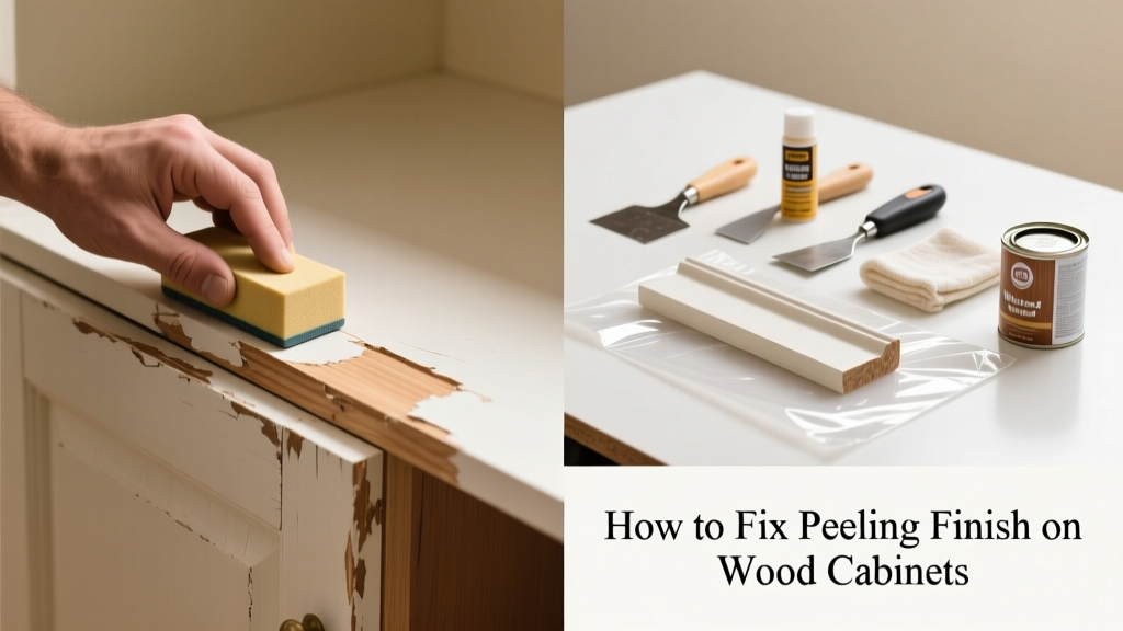 How to Fix Finish Peeling on Wood Cabinets & Trim