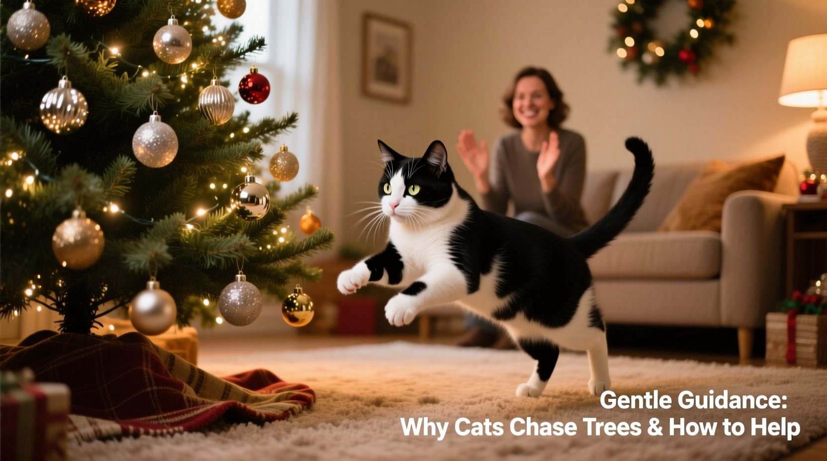 why does my cat keep attacking the christmas tree and how to stop it gently