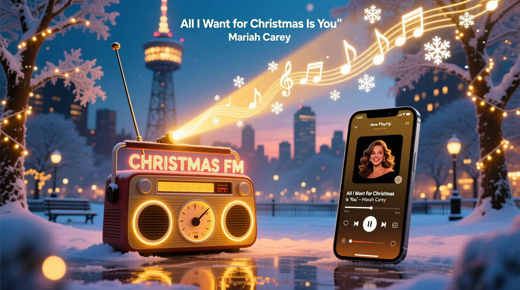 what radio station is playing christmas songs