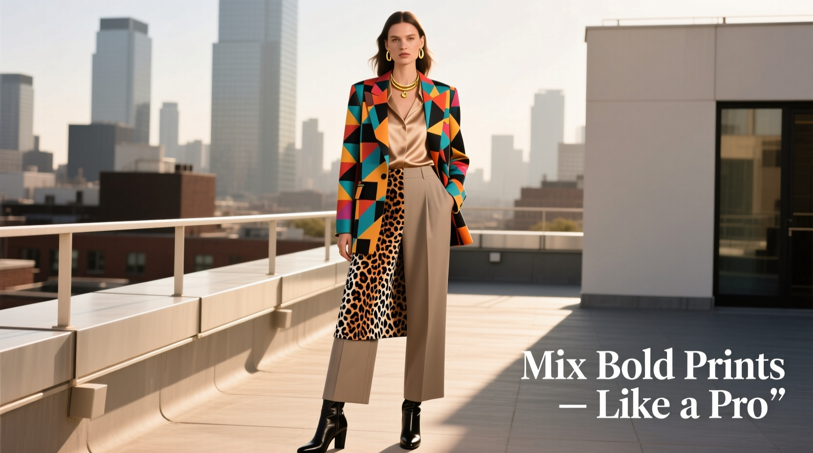 how to mix bold prints without looking chaotic