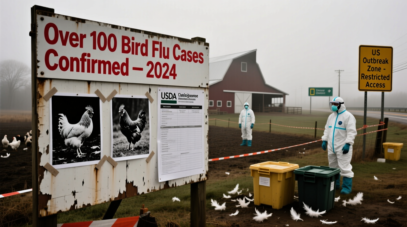 Over 100 Bird Flu Cases Reported in US in 2024