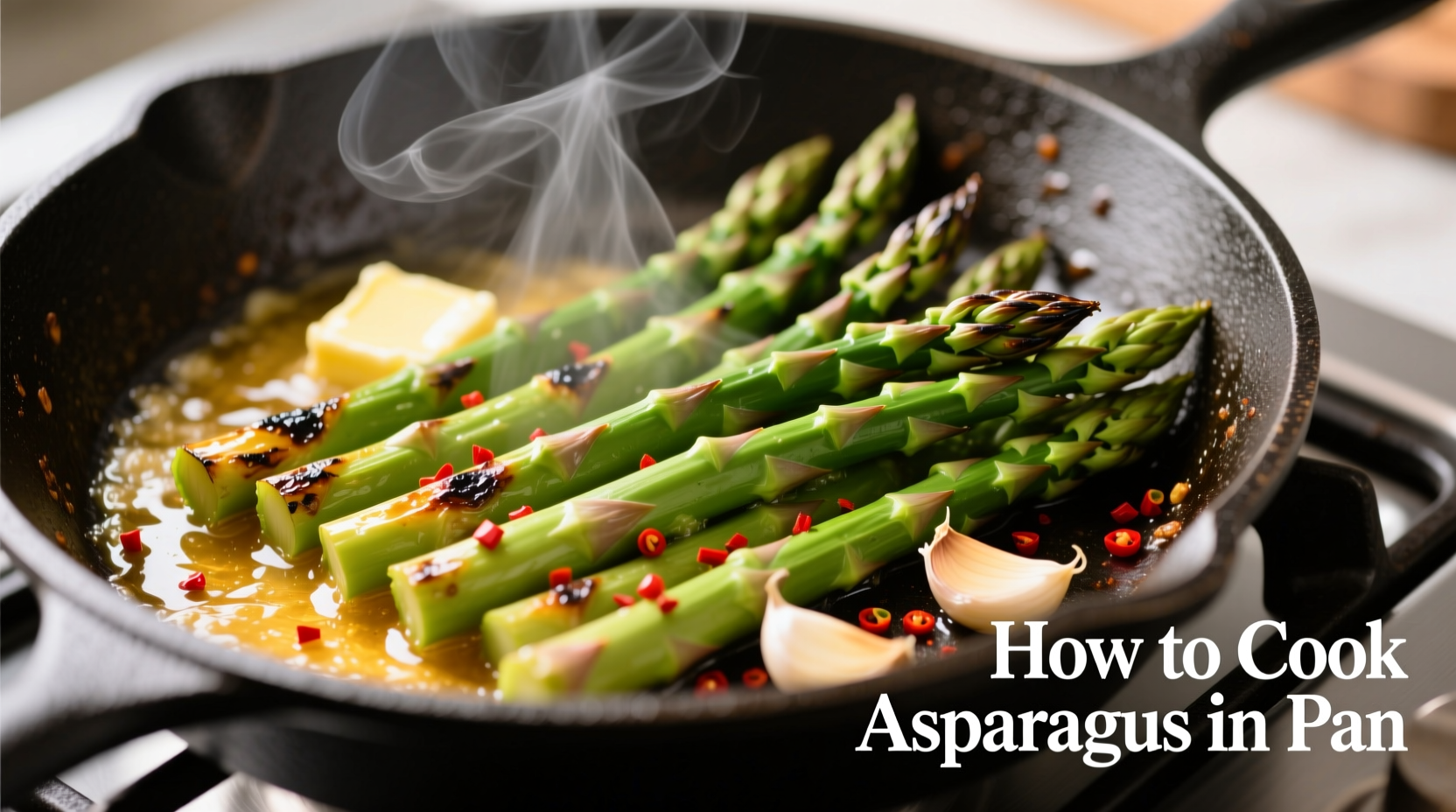 how to cook asparagus in pan