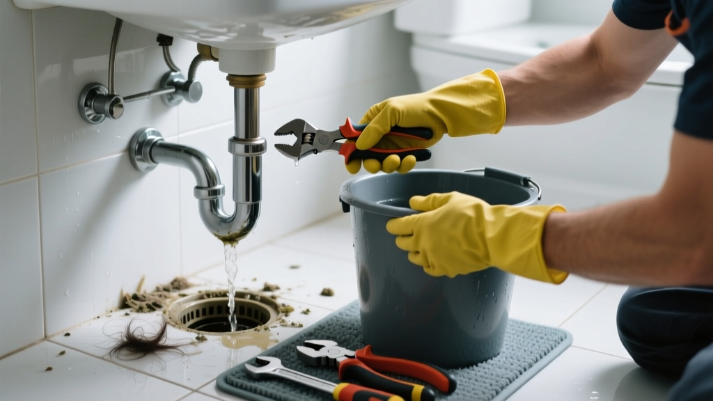 Fixing a Floor Drain Backing Up in the Bathroom
