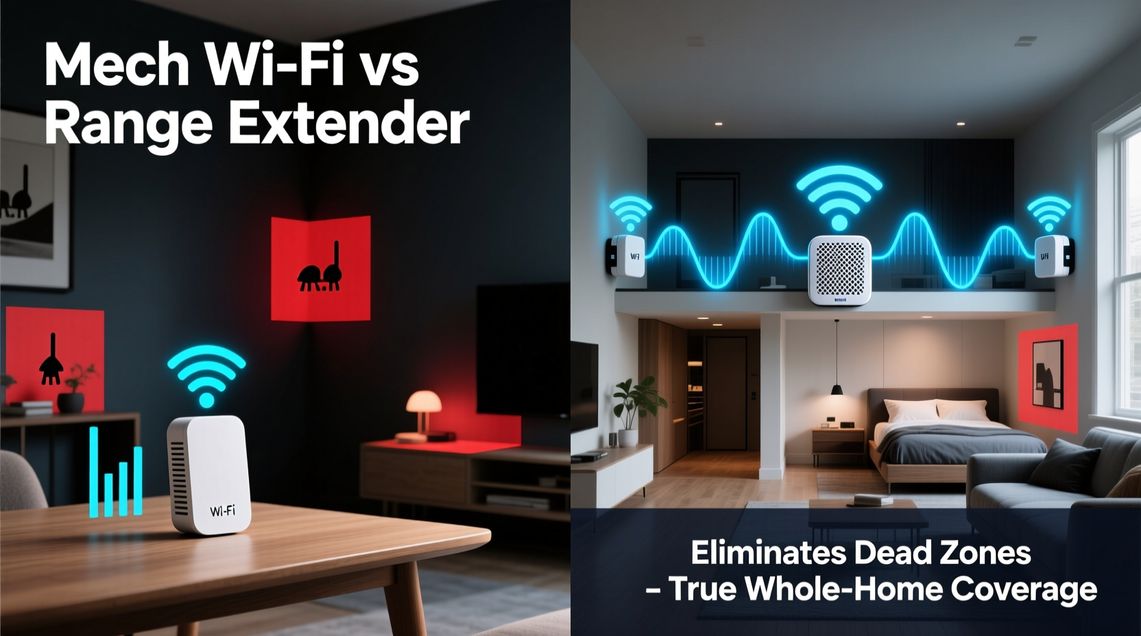 mesh wifi vs range extender which actually eliminates dead zones