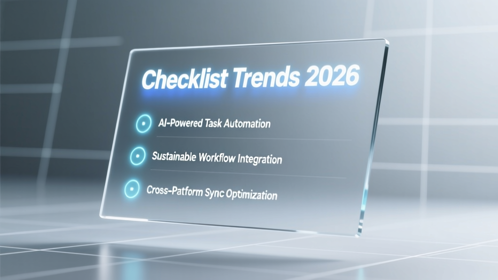 Checklist Trends 2026: AI Integration, Regulatory Alignment, and Human-Centered Design in Operational Excellence