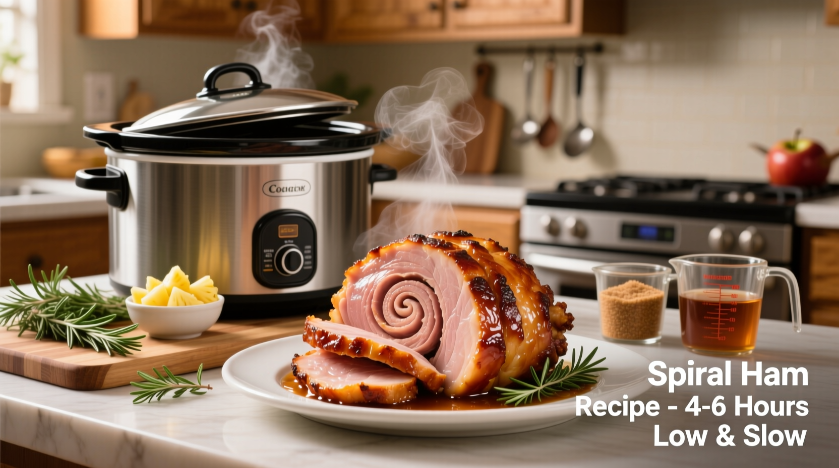 how to cook a spiral ham in a crock pot