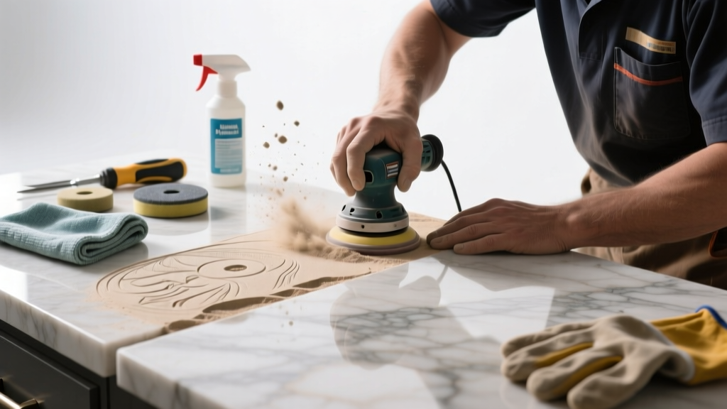 Fixing Etched Natural Stone Countertops in the Kitchen
