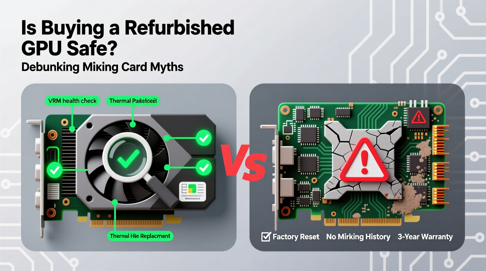 is buying a refurbished gpu actually safe or are you getting a mining card