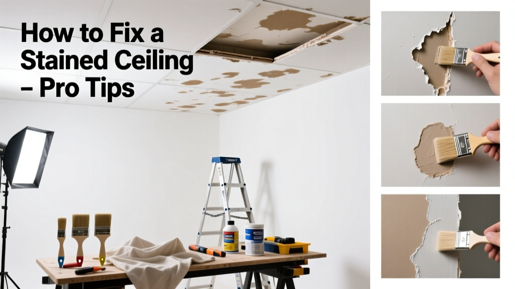 How to Fix a Stained Ceiling: DIY Steps & Pro Tips