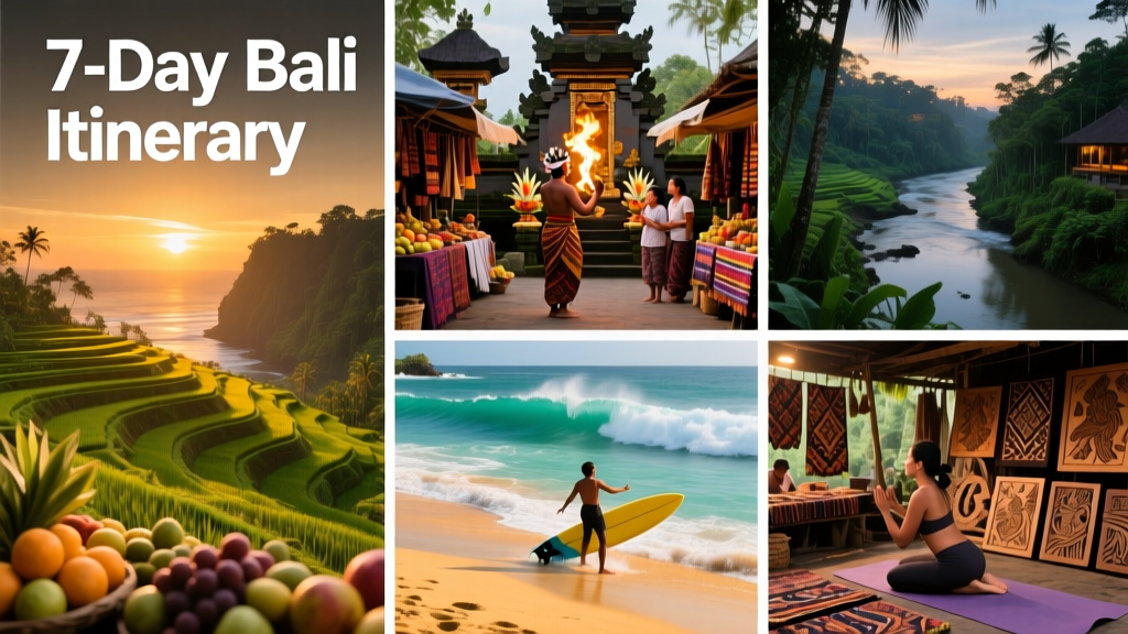 A Realistic 7-Day Bali Itinerary: Culture, Nature, and Authentic Rhythms