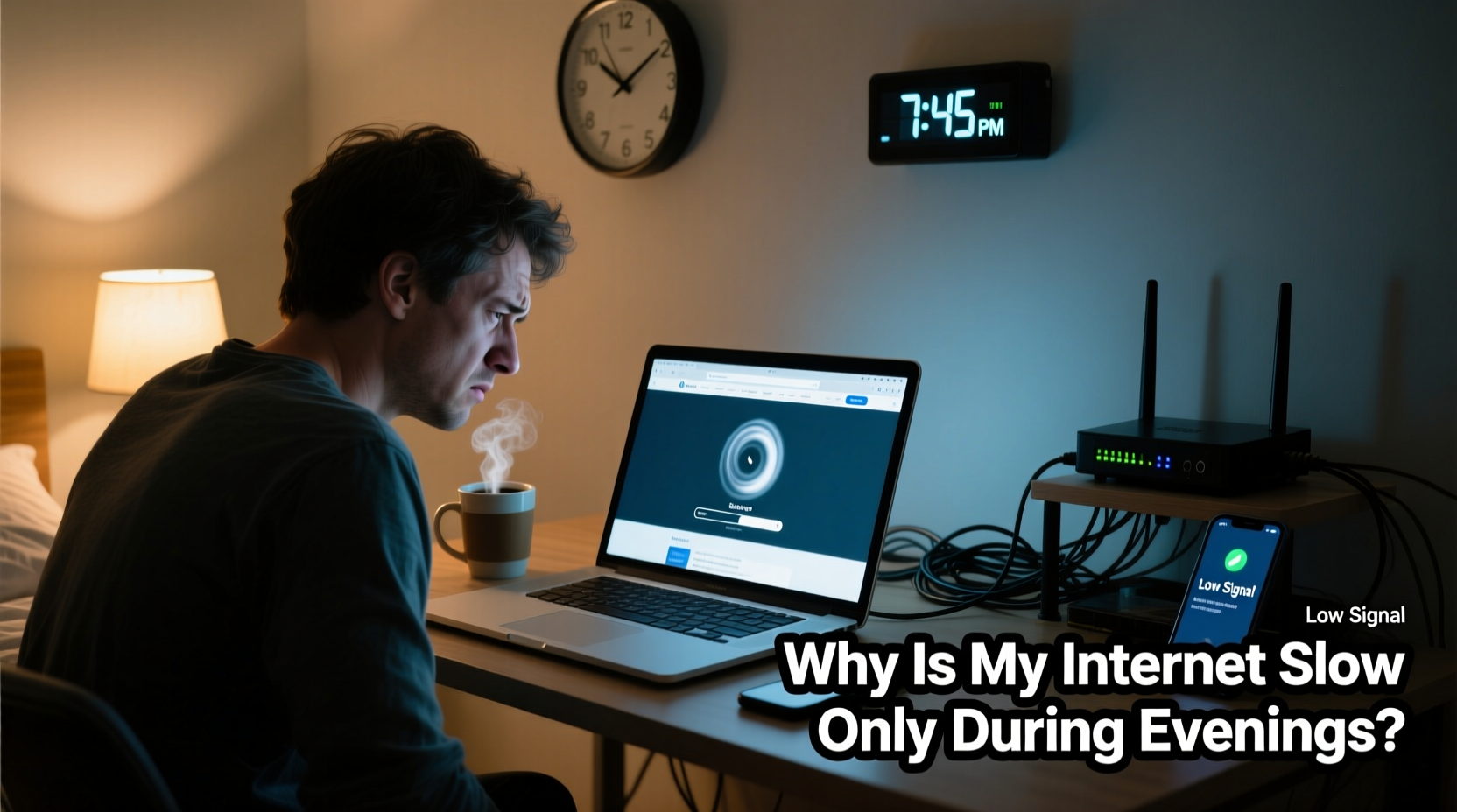 why is my internet slow only during evenings quick diagnosis tips