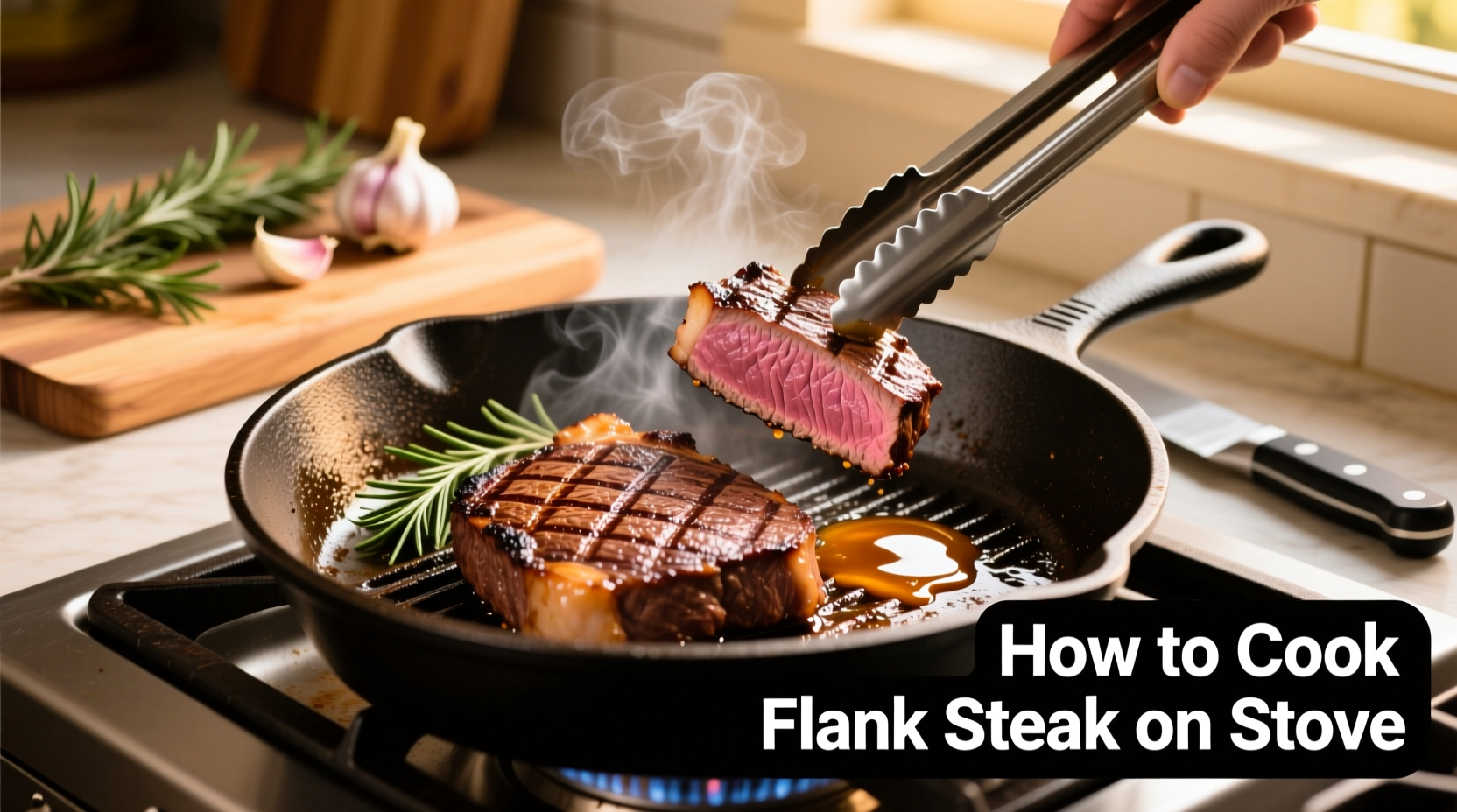 Perfect Stovetop Flank Steak: 15-Minute Chef Method