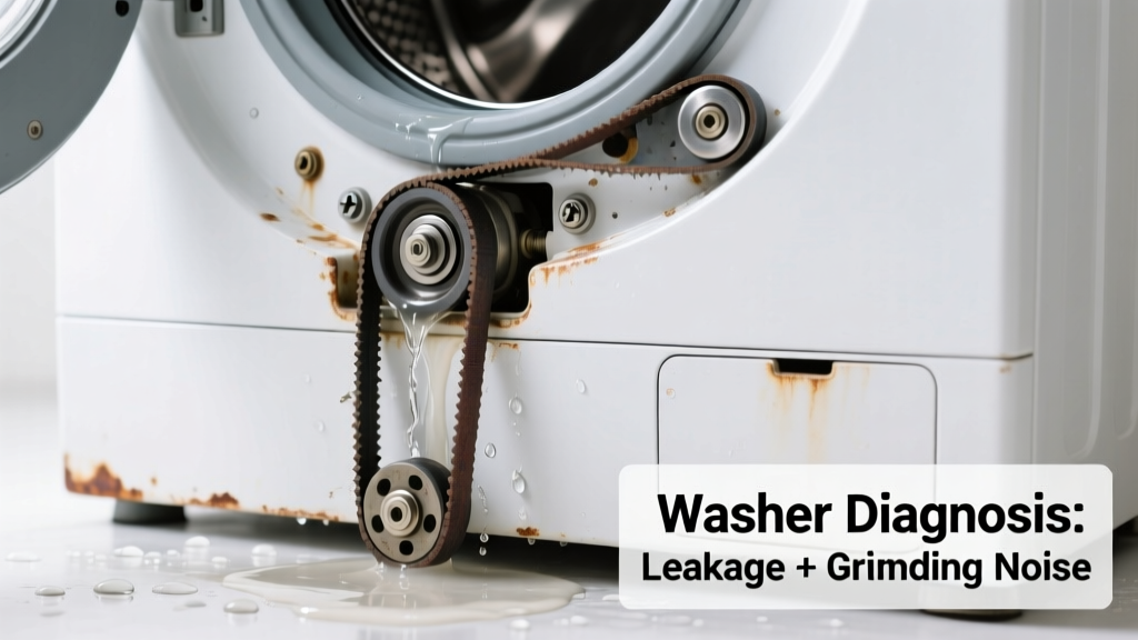 Washer Leaking and Making Grinding Noise: Quick Diagnosis